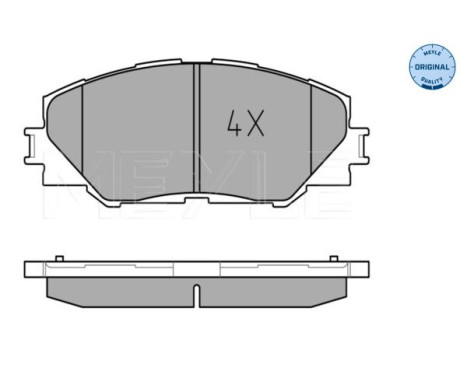 Brake Pad Set, disc brake MEYLE-ORIGINAL Quality 025 243 3717, Image 2