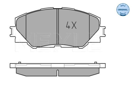 Brake Pad Set, disc brake MEYLE-ORIGINAL Quality 025 243 3717, Image 2