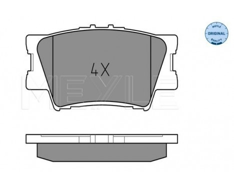 Brake Pad Set, disc brake MEYLE-ORIGINAL Quality 025 243 3815