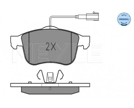 Brake Pad Set, disc brake MEYLE-ORIGINAL Quality 025 243 4019