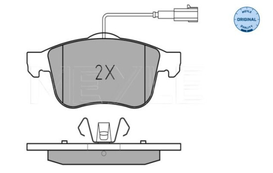 Brake Pad Set, disc brake MEYLE-ORIGINAL Quality 025 243 4019, Image 2