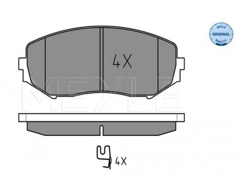 Brake Pad Set, disc brake MEYLE-ORIGINAL Quality 025 243 4617/W