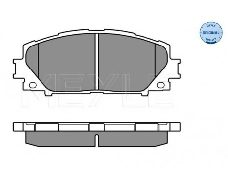 Brake Pad Set, disc brake MEYLE-ORIGINAL Quality 025 243 4717