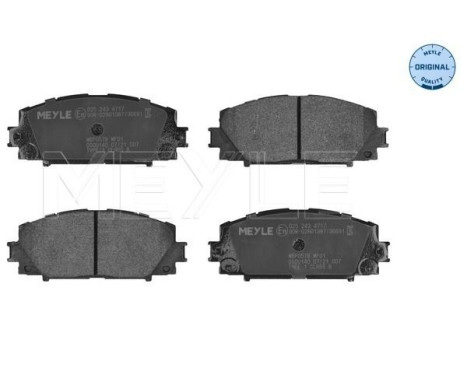 Brake Pad Set, disc brake MEYLE-ORIGINAL Quality 025 243 4717, Image 2