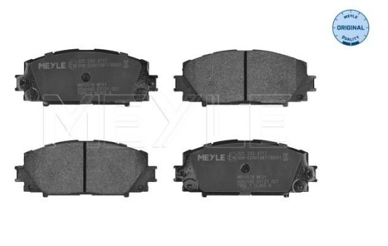 Brake Pad Set, disc brake MEYLE-ORIGINAL Quality 025 243 4717