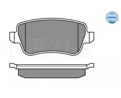 Brake Pad Set, disc brake MEYLE-ORIGINAL Quality 025 243 4817