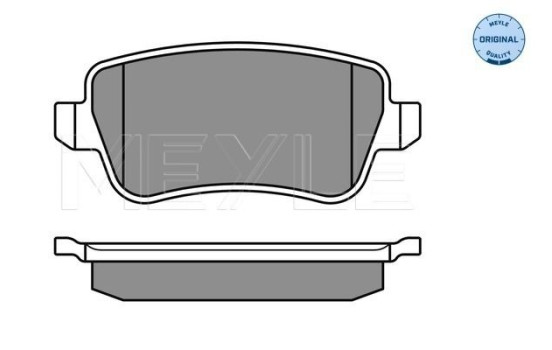 Brake Pad Set, disc brake MEYLE-ORIGINAL Quality 025 243 4817