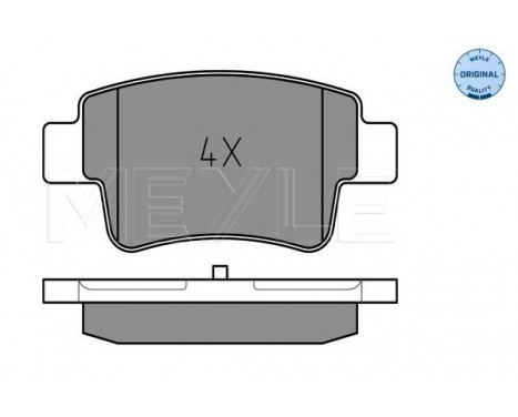 Brake Pad Set, disc brake MEYLE-ORIGINAL Quality 025 243 4917/W