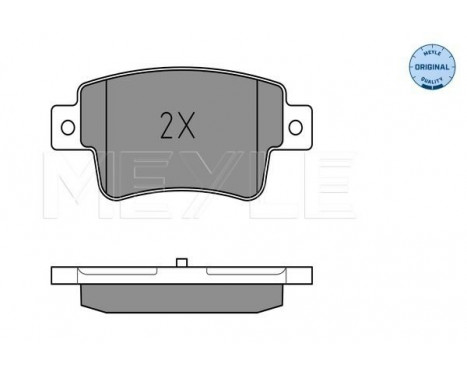 Brake Pad Set, disc brake MEYLE-ORIGINAL Quality 025 243 4917/W, Image 2