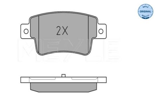 Brake Pad Set, disc brake MEYLE-ORIGINAL Quality 025 243 4917/W, Image 3