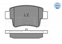 Brake Pad Set, disc brake MEYLE-ORIGINAL Quality 025 243 4917