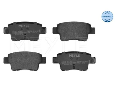 Brake Pad Set, disc brake MEYLE-ORIGINAL Quality 025 243 4917