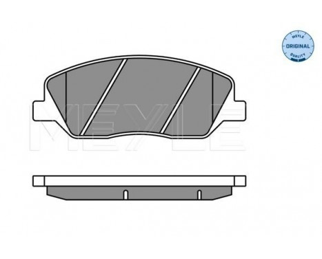 Brake Pad Set, disc brake MEYLE-ORIGINAL Quality 025 243 5117/W