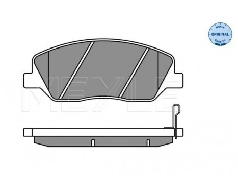 Brake Pad Set, disc brake MEYLE-ORIGINAL Quality 025 243 5117/W, Image 3