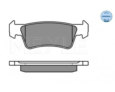 Brake Pad Set, disc brake MEYLE-ORIGINAL Quality 025 243 6719/W, Image 3