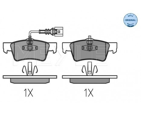 Brake Pad Set, disc brake MEYLE-ORIGINAL Quality 025 243 6819