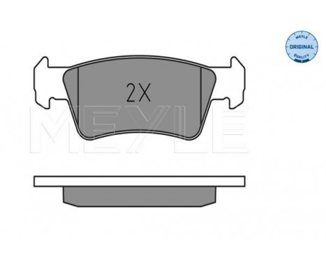 Brake Pad Set, disc brake MEYLE-ORIGINAL Quality 025 243 6819, Image 2