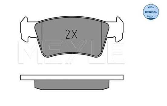 Brake Pad Set, disc brake MEYLE-ORIGINAL Quality 025 243 6819, Image 2