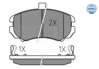 Brake Pad Set, disc brake MEYLE-ORIGINAL Quality 025 243 6917/W