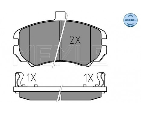 Brake Pad Set, disc brake MEYLE-ORIGINAL Quality 025 243 6917/W