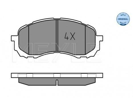 Brake Pad Set, disc brake MEYLE-ORIGINAL Quality 025 243 7217/W