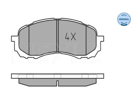 Brake Pad Set, disc brake MEYLE-ORIGINAL Quality 025 243 7217/W, Image 2