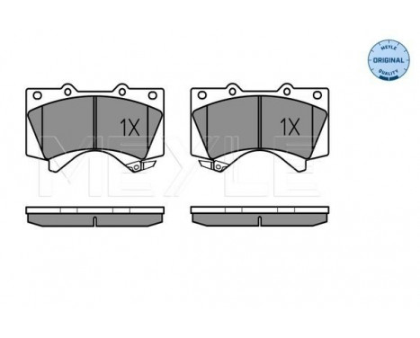 Brake Pad Set, disc brake MEYLE-ORIGINAL Quality 025 243 8618/W