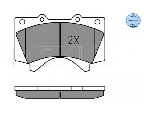 Brake Pad Set, disc brake MEYLE-ORIGINAL Quality 025 243 8618/W, Image 2