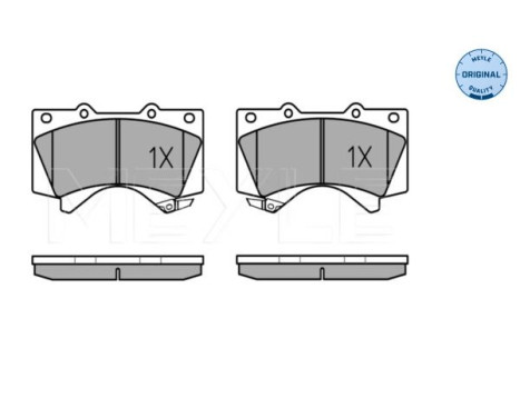 Brake Pad Set, disc brake MEYLE-ORIGINAL Quality 025 243 8618/W, Image 2