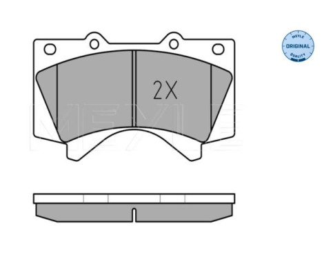 Brake Pad Set, disc brake MEYLE-ORIGINAL Quality 025 243 8618/W, Image 3