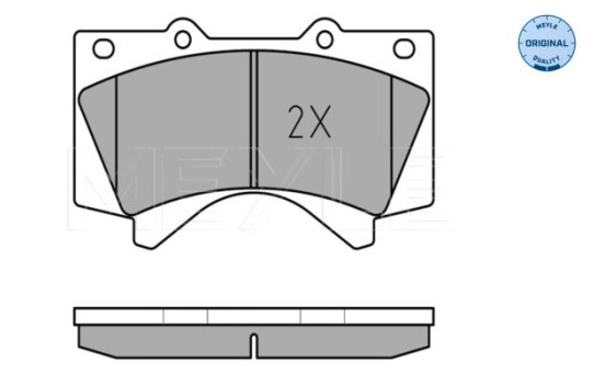 Brake Pad Set, disc brake MEYLE-ORIGINAL Quality 025 243 8618/W, Image 3