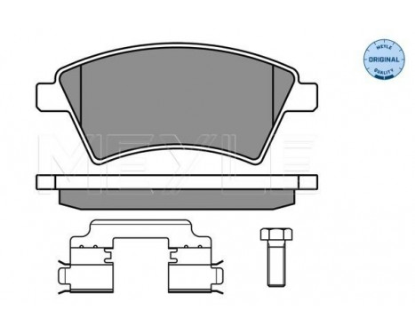 Brake Pad Set, disc brake MEYLE-ORIGINAL Quality 025 243 9116/W