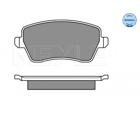 Brake Pad Set, disc brake MEYLE-ORIGINAL Quality 025 244 0317/W