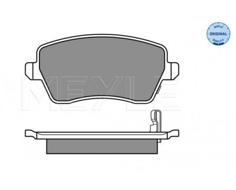 Brake Pad Set, disc brake MEYLE-ORIGINAL Quality 025 244 0317/W, Image 2