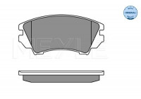 Brake Pad Set, disc brake MEYLE-ORIGINAL Quality 025 244 1219/W