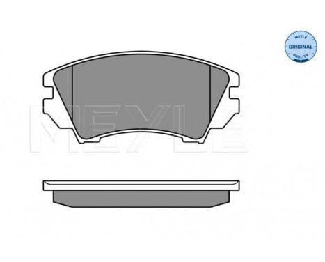 Brake Pad Set, disc brake MEYLE-ORIGINAL Quality 025 244 1219/W