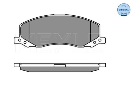 Brake Pad Set, disc brake MEYLE-ORIGINAL Quality 025 244 1817/W