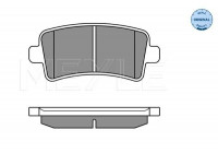 Brake Pad Set, disc brake MEYLE-ORIGINAL Quality 025 244 2116/W