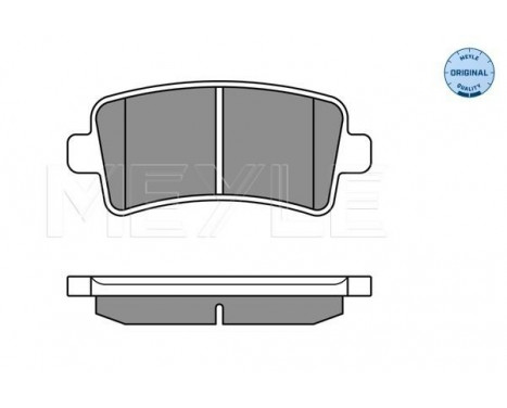 Brake Pad Set, disc brake MEYLE-ORIGINAL Quality 025 244 2116/W