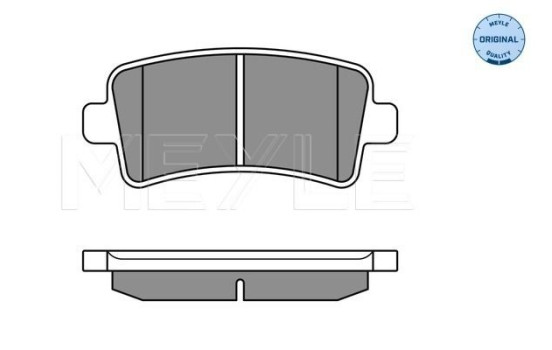 Brake Pad Set, disc brake MEYLE-ORIGINAL Quality 025 244 2116/W