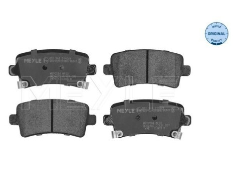 Brake Pad Set, disc brake MEYLE-ORIGINAL Quality 025 244 2116/W, Image 3