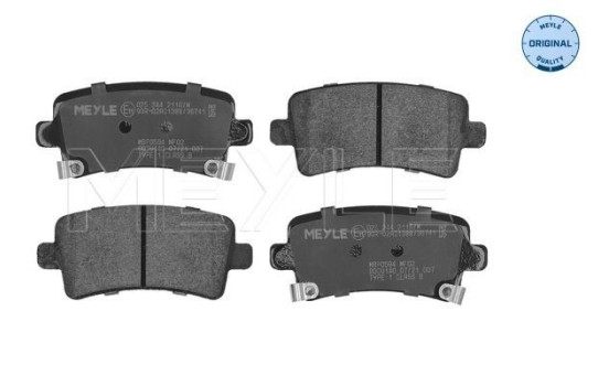 Brake Pad Set, disc brake MEYLE-ORIGINAL Quality 025 244 2116/W, Image 3