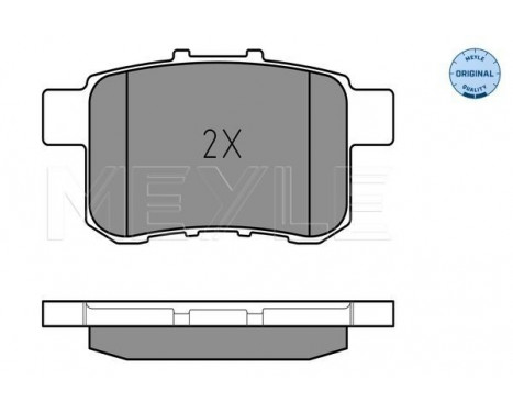 Brake Pad Set, disc brake MEYLE-ORIGINAL Quality 025 244 3514/W, Image 2