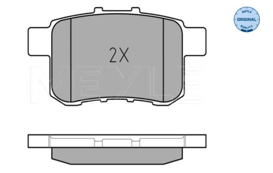Brake Pad Set, disc brake MEYLE-ORIGINAL Quality 025 244 3514/W, Image 3