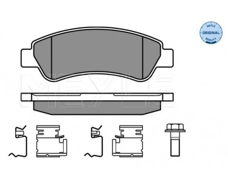 Brake Pad Set, disc brake MEYLE-ORIGINAL Quality 025 244 6519