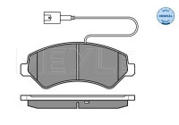 Brake Pad Set, disc brake MEYLE-ORIGINAL Quality 025 244 6619/W1