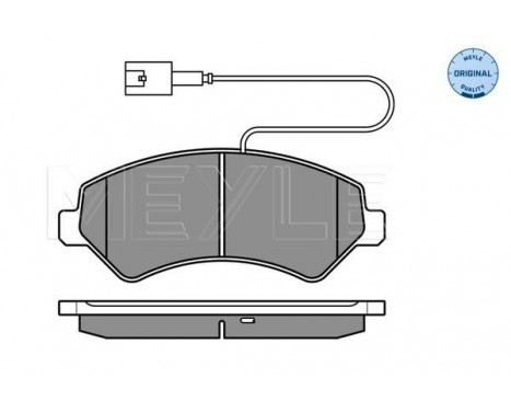 Brake Pad Set, disc brake MEYLE-ORIGINAL Quality 025 244 6619/W1