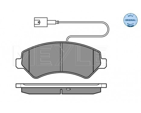 Brake Pad Set, disc brake MEYLE-ORIGINAL Quality 025 244 6619/W2, Image 2