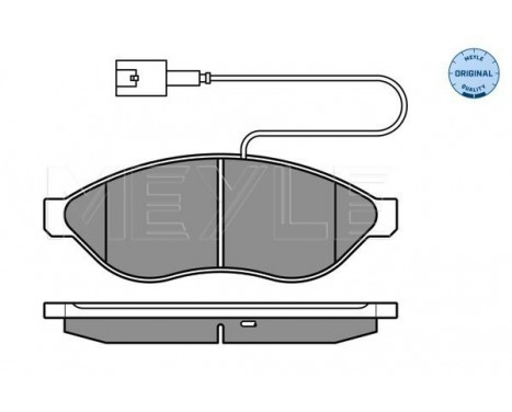 Brake Pad Set, disc brake MEYLE-ORIGINAL Quality 025 244 6819/W1, Image 2