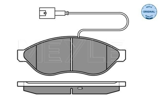 Brake Pad Set, disc brake MEYLE-ORIGINAL Quality 025 244 6819/W1, Image 2